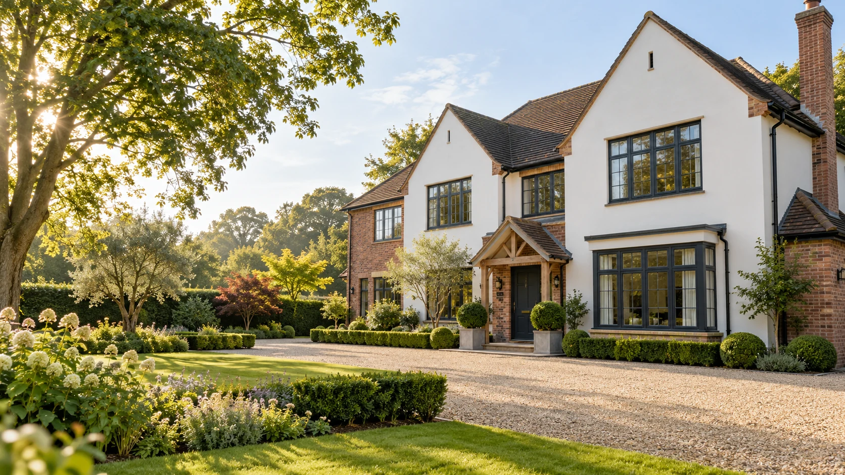 Illustrative photograph of a well-maintained English home